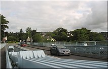SH5571 : Commuter traffic  at the Anglesey end of the bridge by Eric Jones