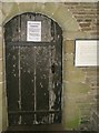 SO5684 : An ancient door at Clee St Margaret by Basher Eyre