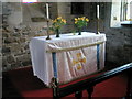 Side altar at St John the Baptist, Ditton Priors