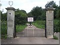 Gate to Dower House footpath