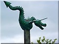 Sign for the Green Dragon, Combe St Nicholas