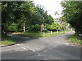 Triangular road junction, Roydon