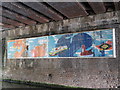 Mural on the bridge over Regent