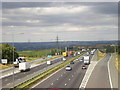 The west side of Junc24 of the M62