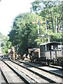 Volunteer track layers at Bewdley Station