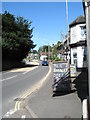 Looking up the B4190 from The Great Western