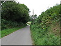 Rotherbridge Lane and bridleway west from the A 285