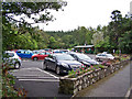 NG2448 : Car park for Dunvegan Castle by Richard Dorrell