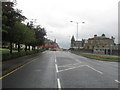 The main road heading towards Carluke town centre