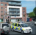 O1635 : A Garda Cor Trachta Patrol at the Amiens Street/Seville Place Crossroads by Eric Jones