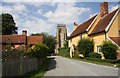 Cockfield Church and farmhouse