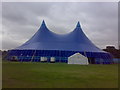 Giant marquee in Valentines Park