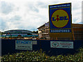 Thamesdown Transport depot and a Lidl construction site, Barnfield Road, Swindon 25.08.2009