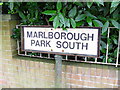 Sign, Marlborough Park South, Belfast
