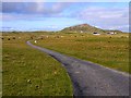 Road over the machair at Kilkenneth