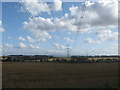 Farmland and pylons