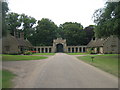 Almshouses and entrance to Holkham Hall