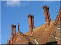 Decorative chimneys at Holkham Village