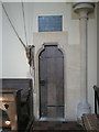 SP4535 : Door to the vestry at St John the Evangelist, Milton by Basher Eyre