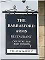 Sign for The Barrasford Arms
