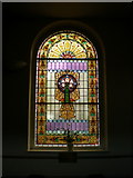 SE1408 : Holy Trinity Church, Holmfirth, Stained glass window by Alexander P Kapp