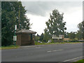 Bus stop at Tall Trees Nurseries