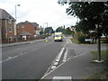 Ambulance just about to pass Deanfield Close