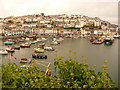 SX9256 : Brixham: the harbour from King Street by Chris Downer