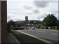 Looking from Station Drive towards the parish church