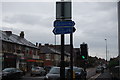 Cycleway signs, Chillingham Rd, Heaton, Newcastle upon Tyne