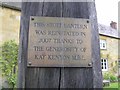 Inscription, Stott Lantern