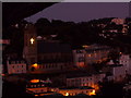 Torquay: illuminated cross on St. John?s church