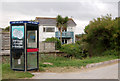 Phonebox on the seafront, Polzeath