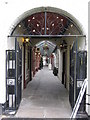 Overton Arcade from Temple Row/Rhes y Deml - open