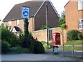 Telephone box and pub sign, Wilton