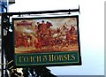 The Coach & Horses pub sign, 16 New Street