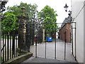 The gates to St Giles