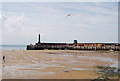 Margate Harbour at low tide