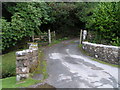 Bridge across the stream at the entrance to Batworthy