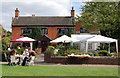 Tea in the garden during festival week, Cropredy