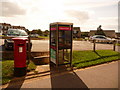 Exmouth: postbox № EX8 605, Brixington shops