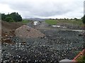 Construction work on the edge of Kirkintilloch