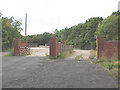 Entrance to a vacant site