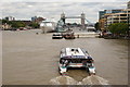 TQ3280 : Monsoon Approaches London Bridge Pier by Peter Trimming