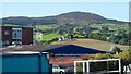 The countryside below Camlough Mountain viewed from Newry Railway Station