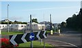 Traffic island at the junction of the Rathfriland Road (A25) and the Hilltown Road