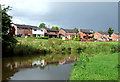 Recent housing by the Caldon Canal, Stoke-on-Trent