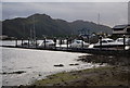 Boats moored near Deganwy Marina