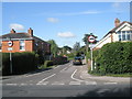 Looking across the B2177 and into Bull Lane