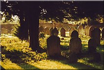 TL1049 : Willington churchyard just after a storm, Bedfordshire by nick macneill